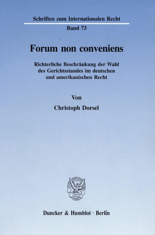 Forum non conveniens. main product photo