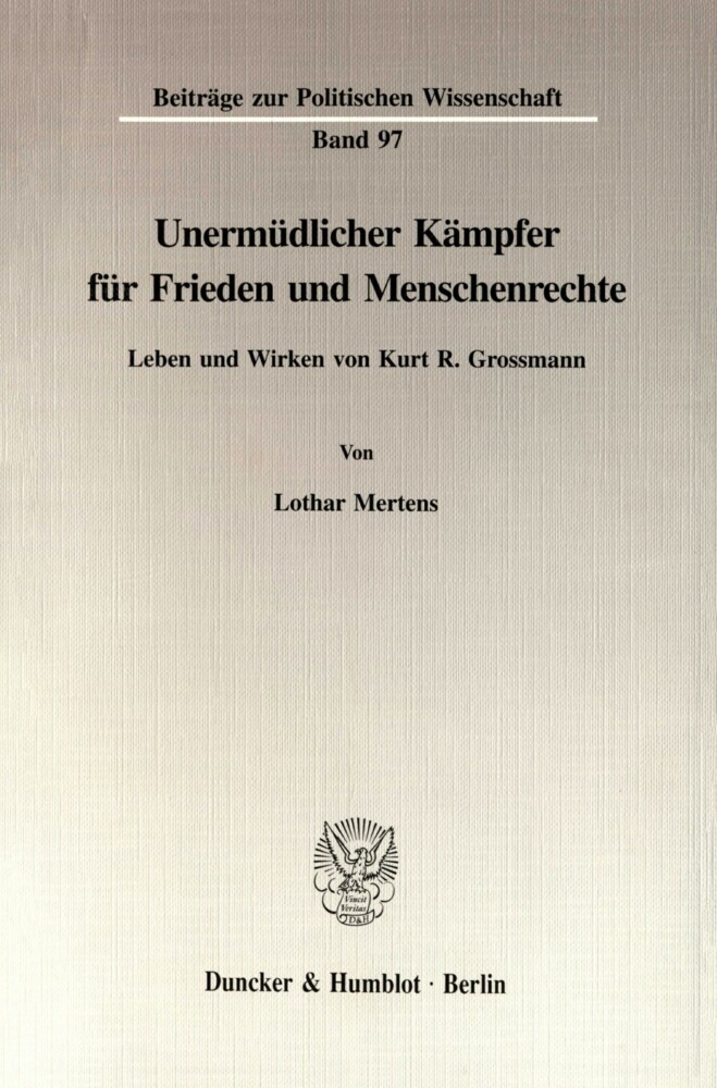 Unermüdlicher Kämpfer für Frieden und Menschenrechte. main product photo