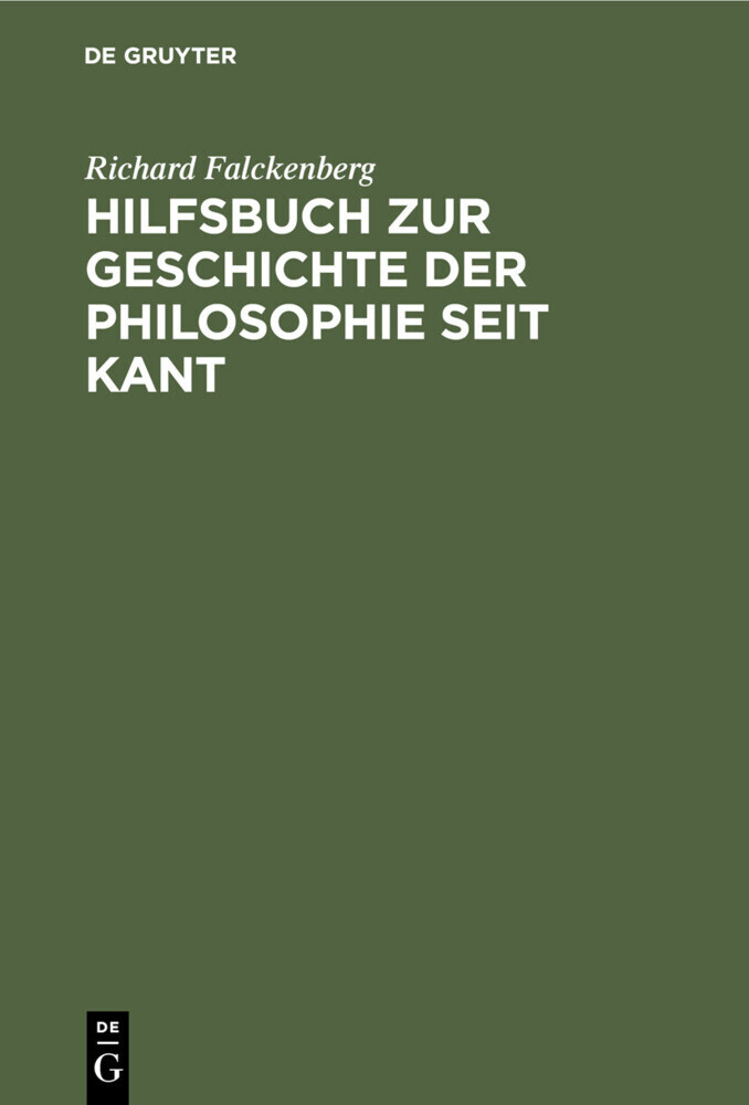Hilfsbuch zur Geschichte der Philosophie seit Kant main product photo