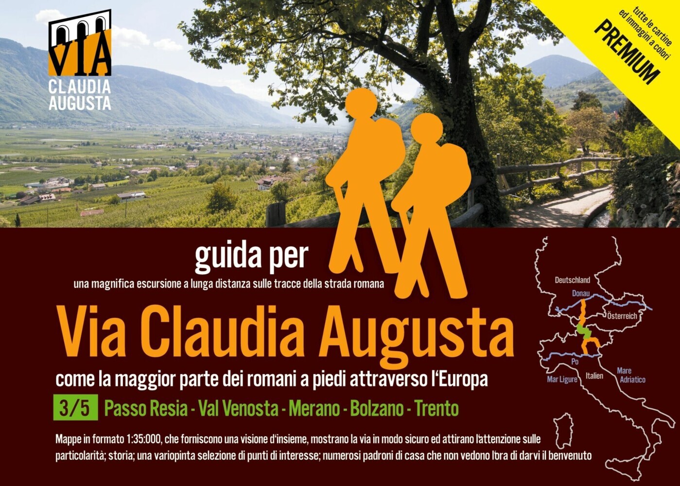 trekking VIA CLAUDIA AUGUSTA 3/5 Reschenpass - Trento PREMIUM main product photo