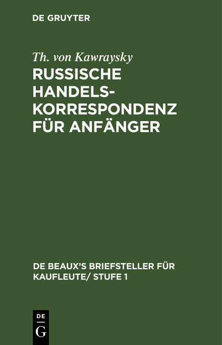Russische Handelskorrespondenz für Anfänger main product photo