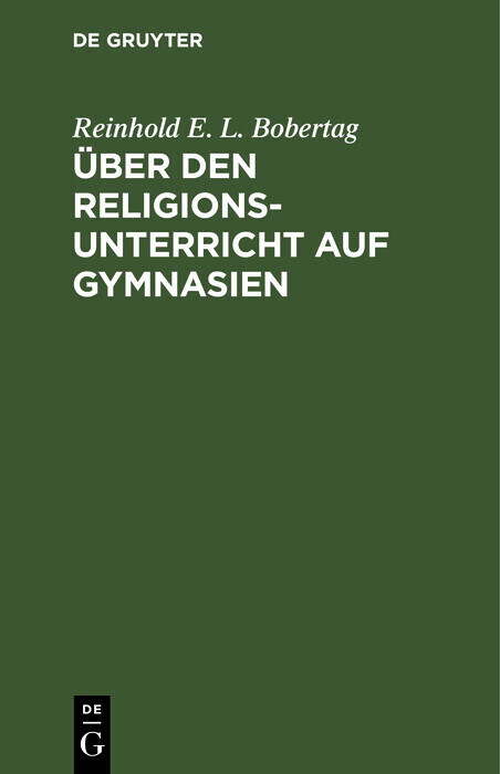 Über den Religionsunterricht auf Gymnasien main product photo