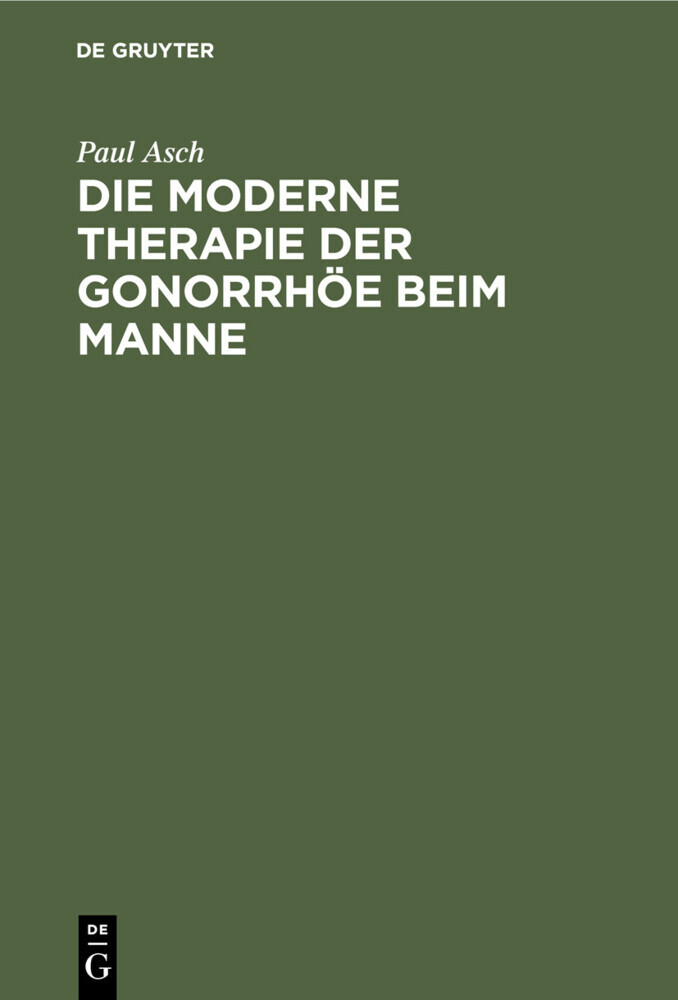 Die moderne Therapie der Gonorrhöe beim Manne main product photo