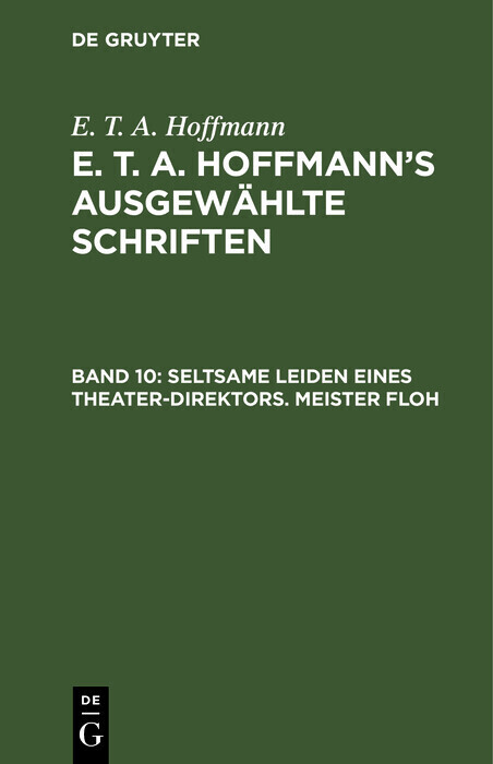 Seltsame Leiden eines Theater-Direktors. Meister Floh main product photo