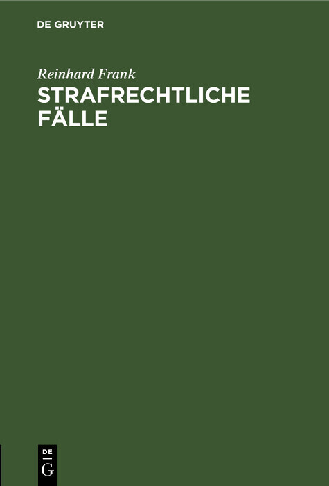 Strafrechtliche Fälle main product photo