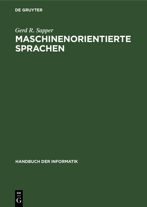 Maschinenorientierte Sprachen main product photo