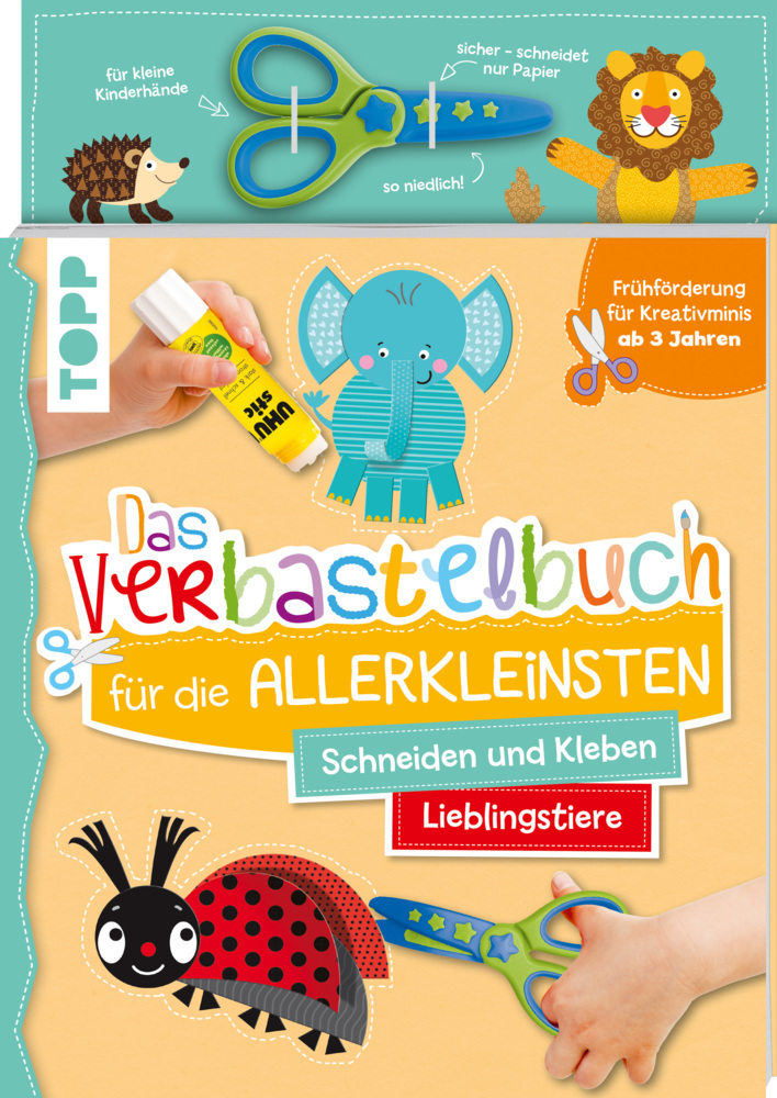 Das Verbastelbuch für die Allerkleinsten. Schneiden und Kleben. Lieblingstiere. Mit Schere main product photo