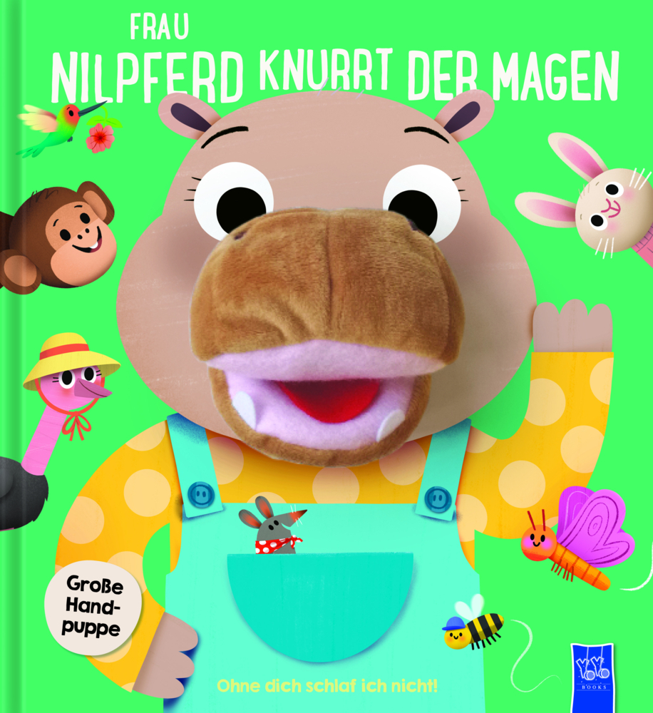 Ohne dich schlaf ich nicht - Frau Nilpferd knurrt der Magen, m. Handpuppe main product photo