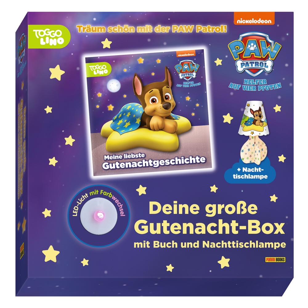 PAW Patrol: Deine große Gutenacht-Box mit Buch und Nachttischlampe main product photo