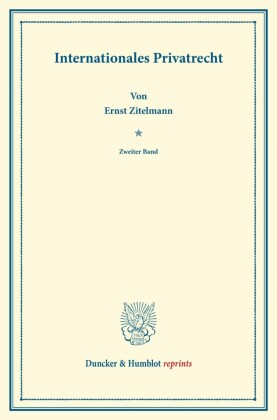 Internationales Privatrecht.