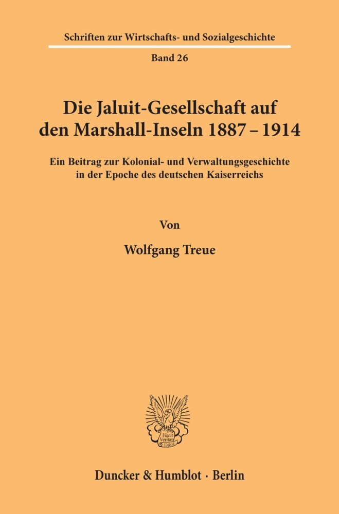 Die Jaluit-Gesellschaft auf den Marshall-Inseln 1887-1914. main product photo