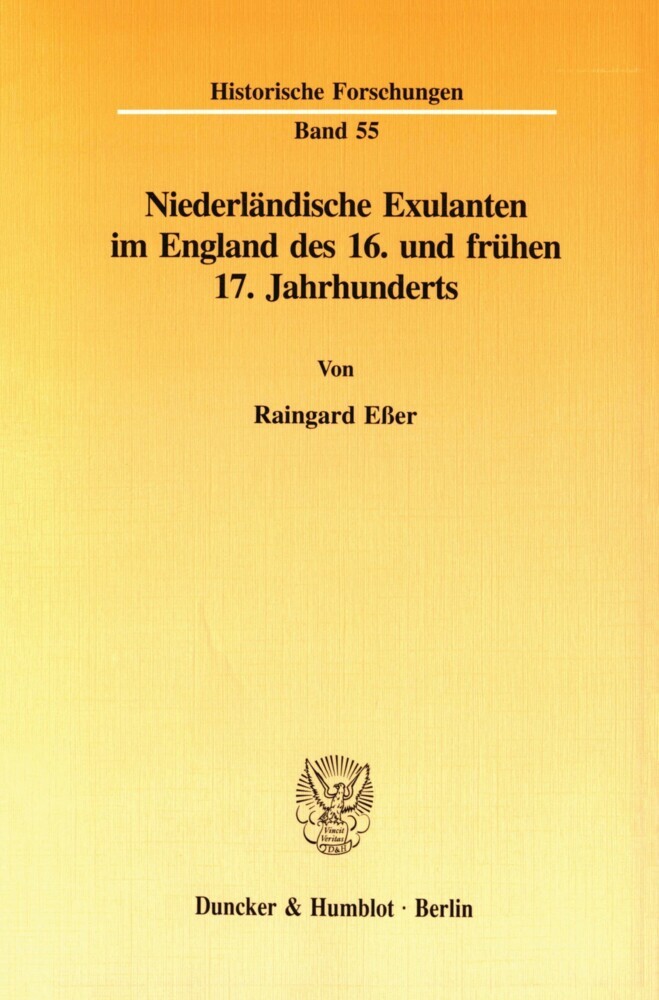 Niederländische Exulanten im England des 16. und frühen 17. Jahrhunderts. main product photo