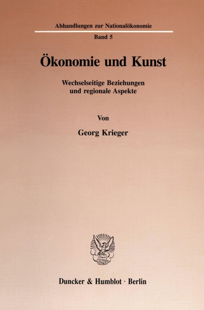 Ökonomie und Kunst. main product photo
