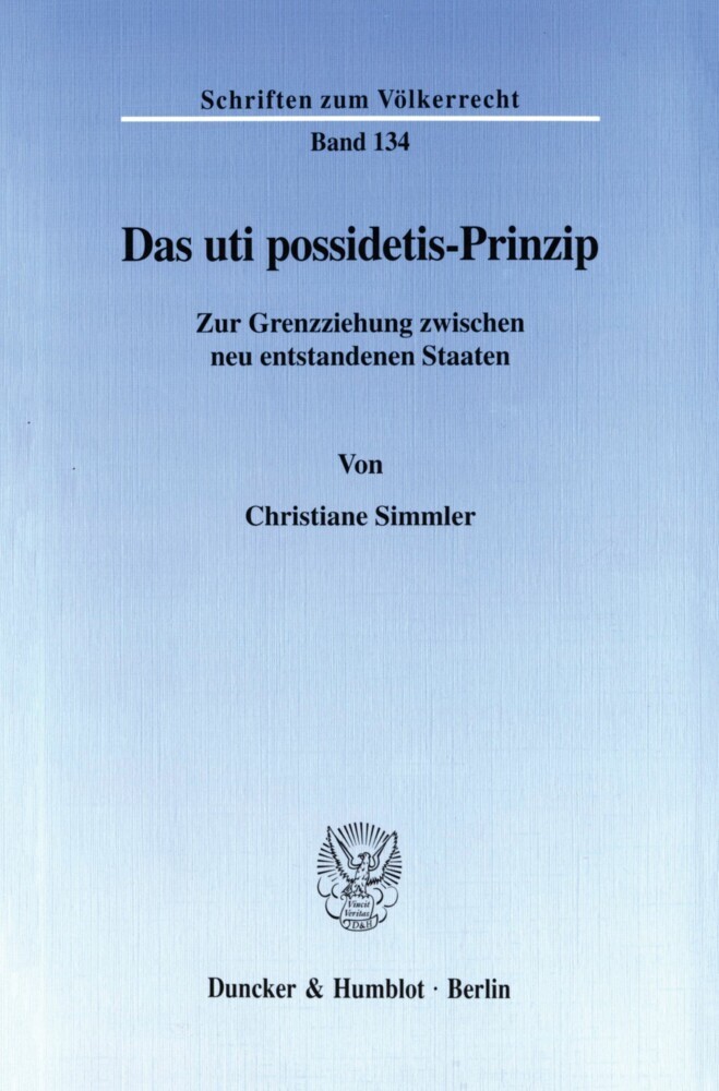 Das uti possidetis-Prinzip. main product photo