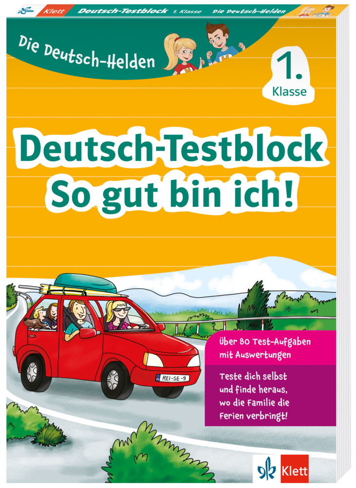 Klett Die Deutsch-Helden: Deutsch-Testblock So gut bin ich! 1. Klasse main product photo