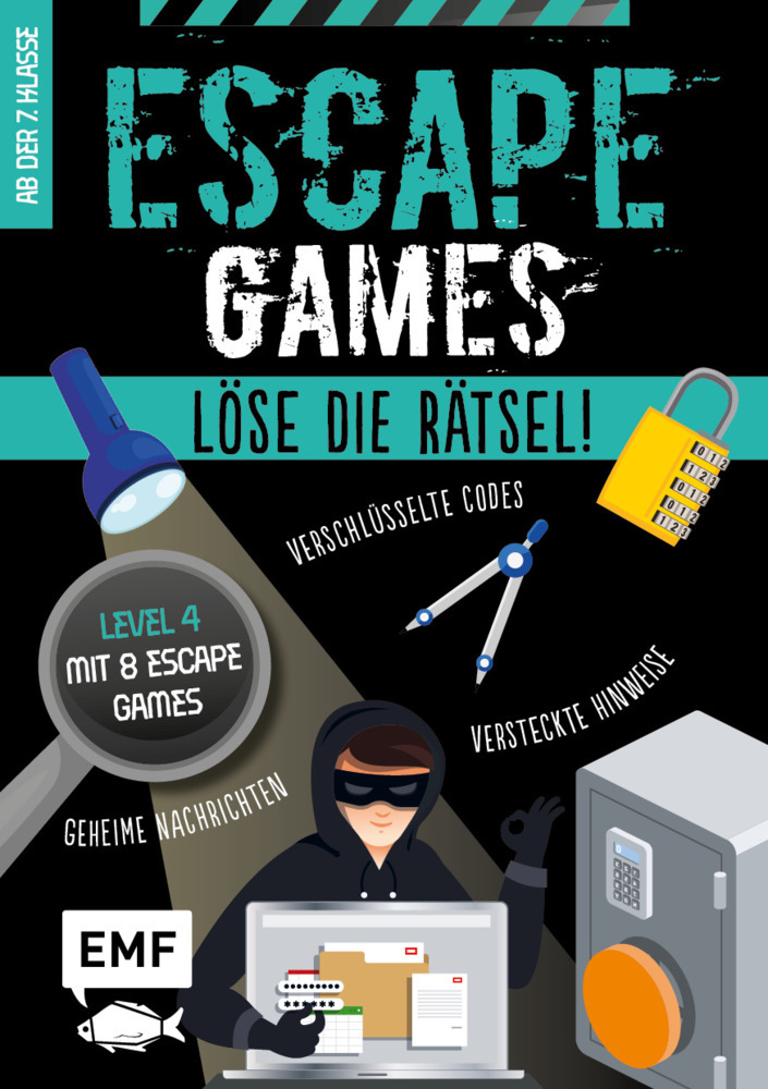 Escape Games Level 4 (türkis) - Löse die Rätsel! - 8 Escape Games ab der 7. Klasse main product photo