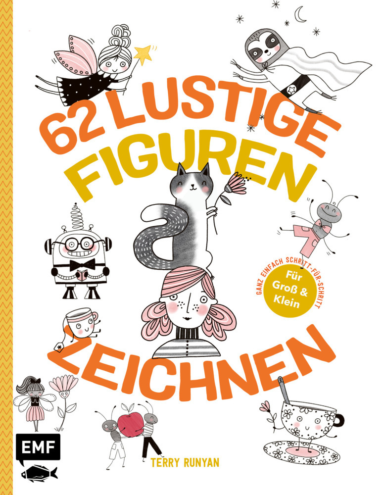 62 lustige Figuren zeichnen - Für Groß und Klein! main product photo