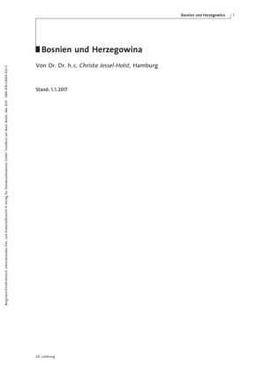 Familienrecht Bosnien und Herzegowina