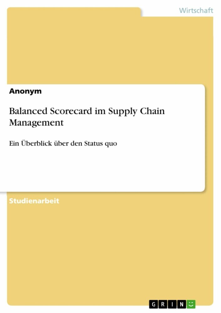 Balanced Scorecard im Supply Chain Management main product photo
