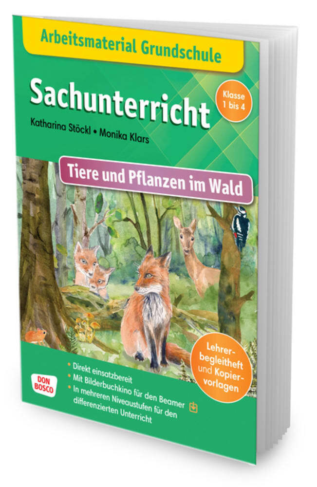 Arbeitsmaterial Grundschule. Sachunterricht. Tiere und Pflanzen im Wald main product photo