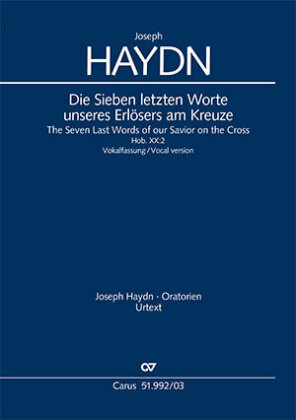 Die Sieben letzten Worte unseres Erlösers am Kreuze (Vokalfassung) (Klavierauszug)