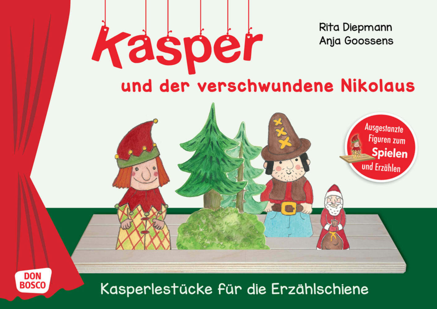 Kasper und der verschwundene Nikolaus. Erzählschienen-Figurenset, m. 1 Beilage main product photo