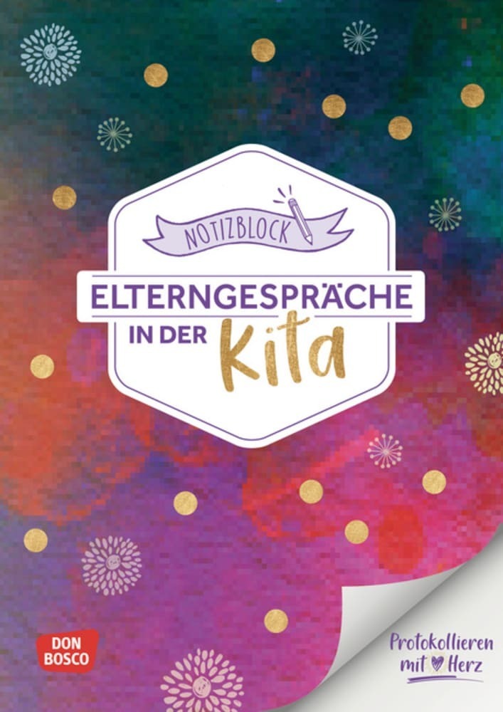 Notizblock Elterngespräche in der Kita: Protokollieren mit Herz main product photo
