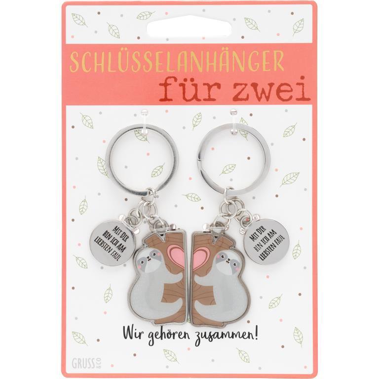 Paar-Schlüsselanhänger "Faultier" main product photo