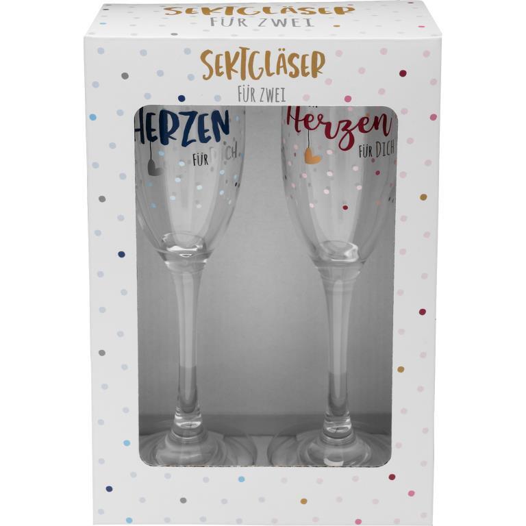 Secco Glas Set "Von Herzen für Dich" main product photo