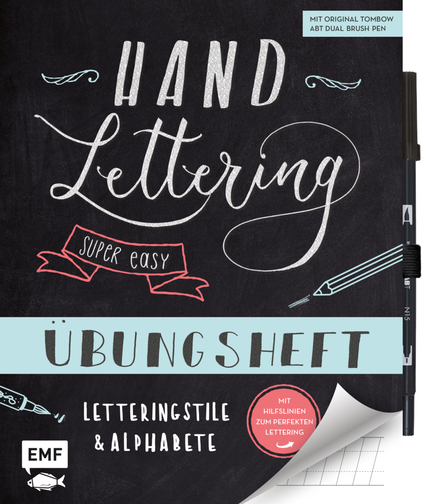 Handlettering - Super easy! Übungsheft mit original Tombow ABT Dual Brush Pen main product photo