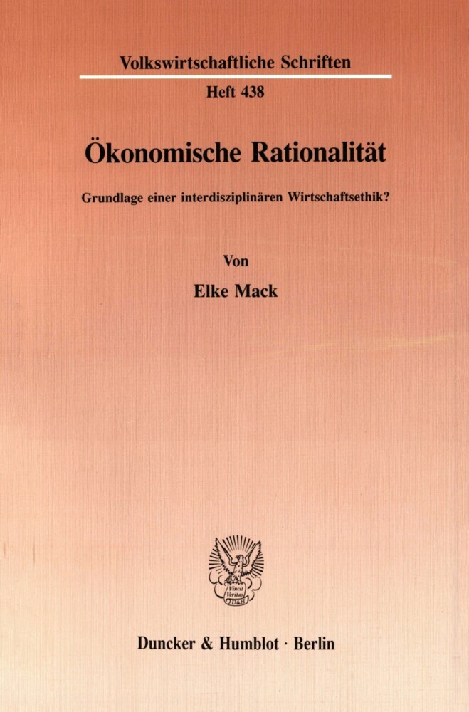Ökonomische Rationalität. main product photo