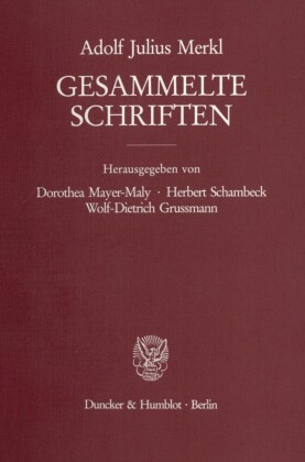 Gesammelte Schriften.