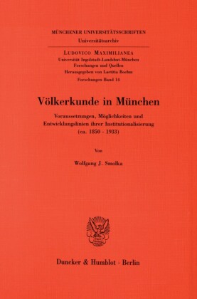 Völkerkunde in München.