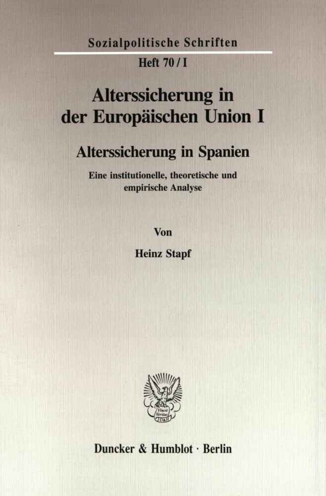 Alterssicherung in der Europäischen Union I. main product photo