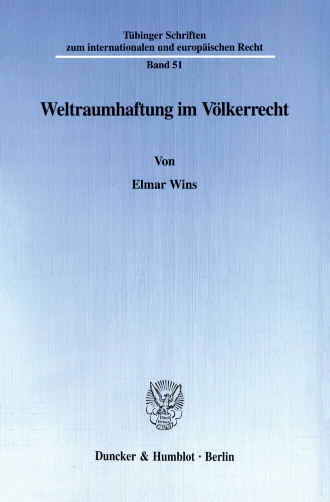 Weltraumhaftung im Völkerrecht. main product photo