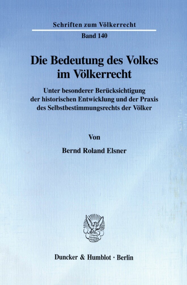 Die Bedeutung des Volkes im Völkerrecht. main product photo