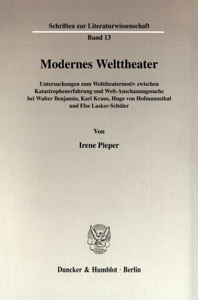 Modernes Welttheater. main product photo