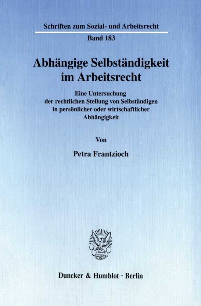 Abhängige Selbständigkeit im Arbeitsrecht. main product photo
