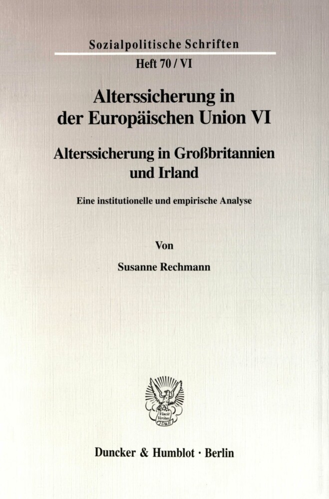 Alterssicherung in der Europäischen Union VI. main product photo
