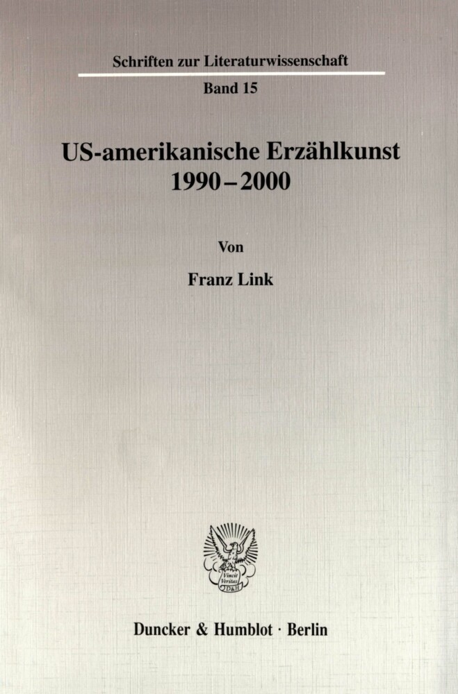 US-amerikanische Erzählkunst 1990-2000. main product photo