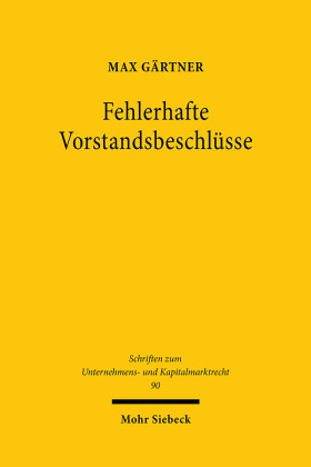 Fehlerhafte Vorstandsbeschlüsse