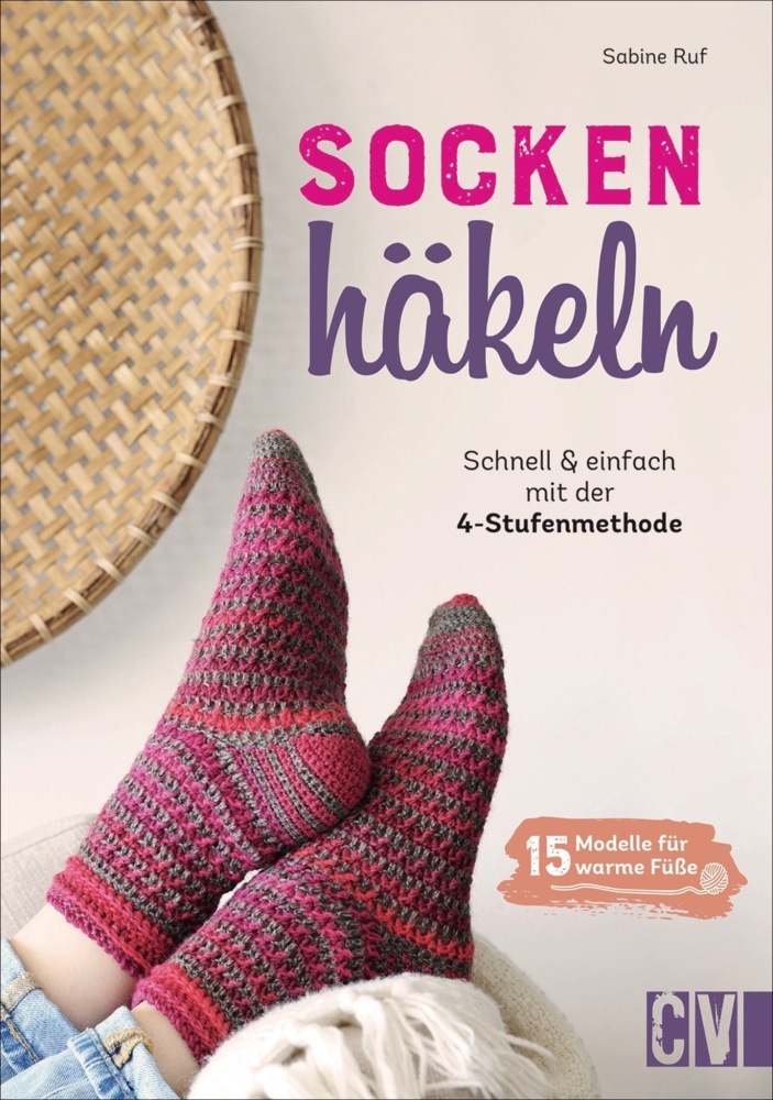 Socken häkeln - Schnell und einfach mit der 4-Stufenmethode main product photo