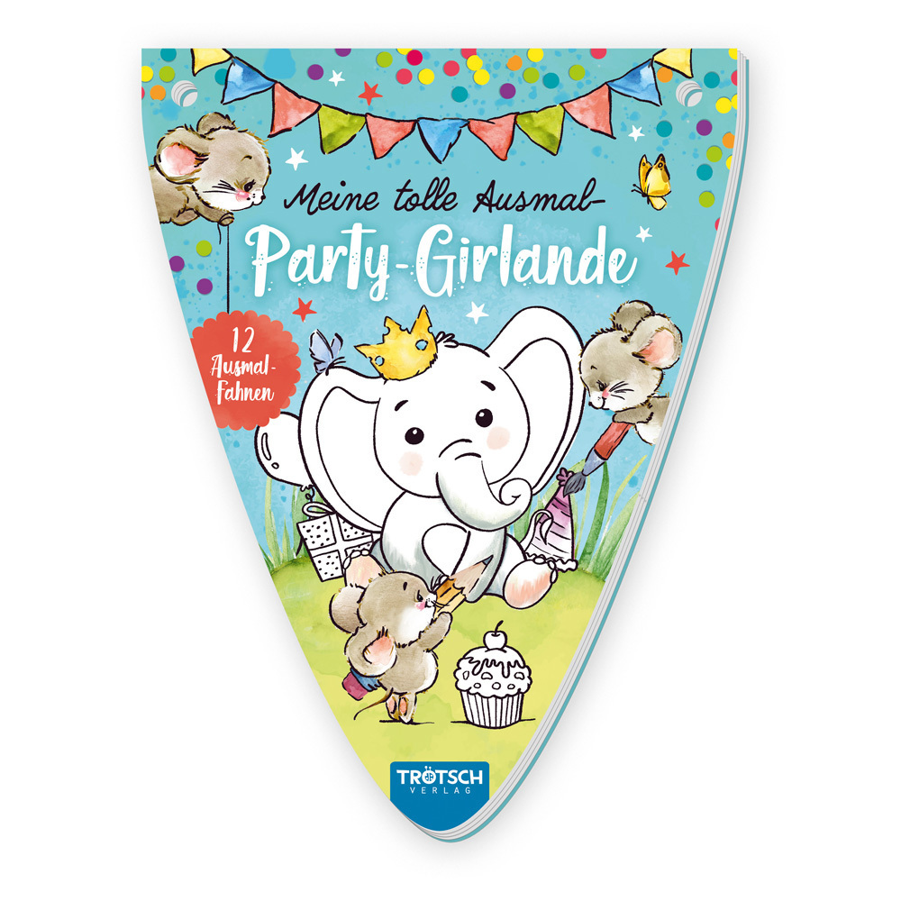 Trötsch Ausmalblock Meine tolle Ausmal-Partygirlande main product photo