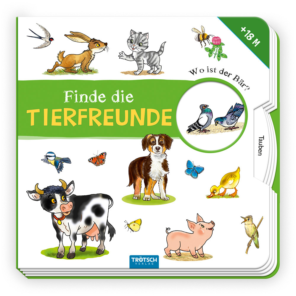 Trötsch Pappbilderbuch Finde die Tierfreunde main product photo