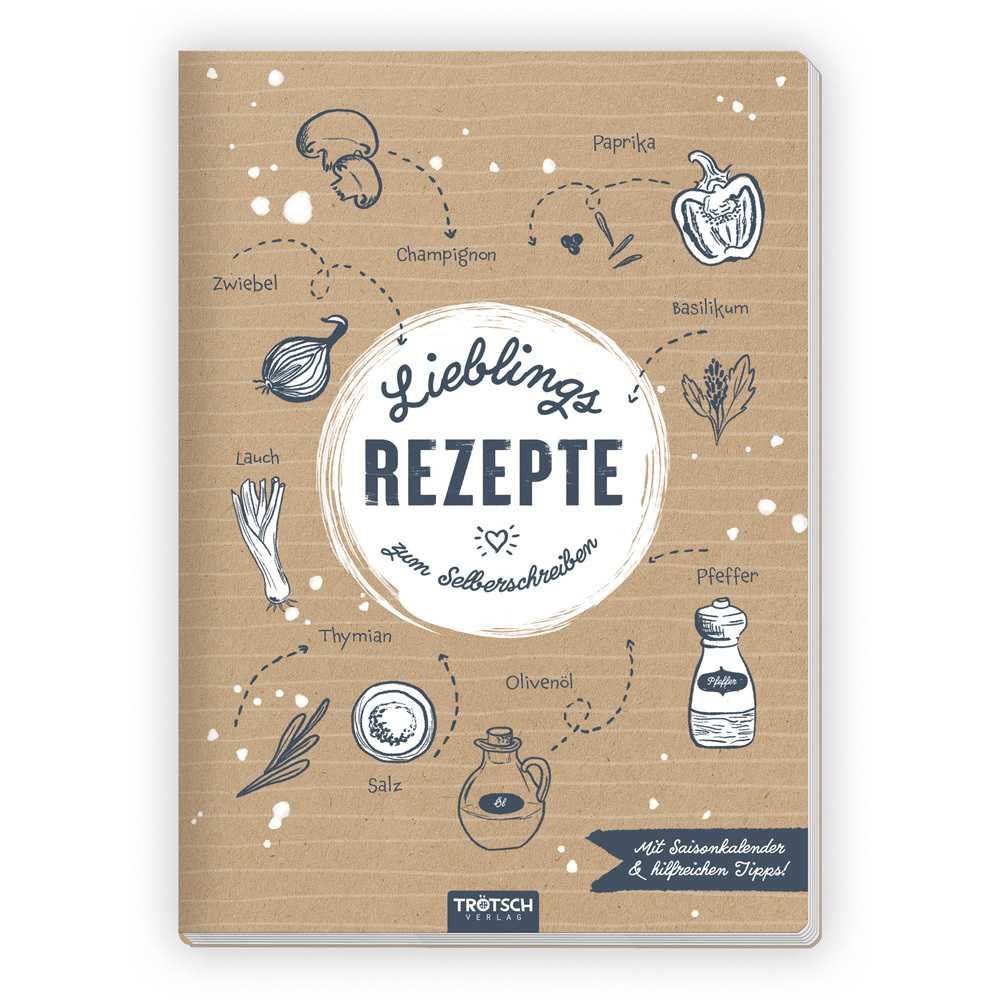 Trötsch Rezeptbuch Lieblingsrezepte zum Selberschreiben main product photo