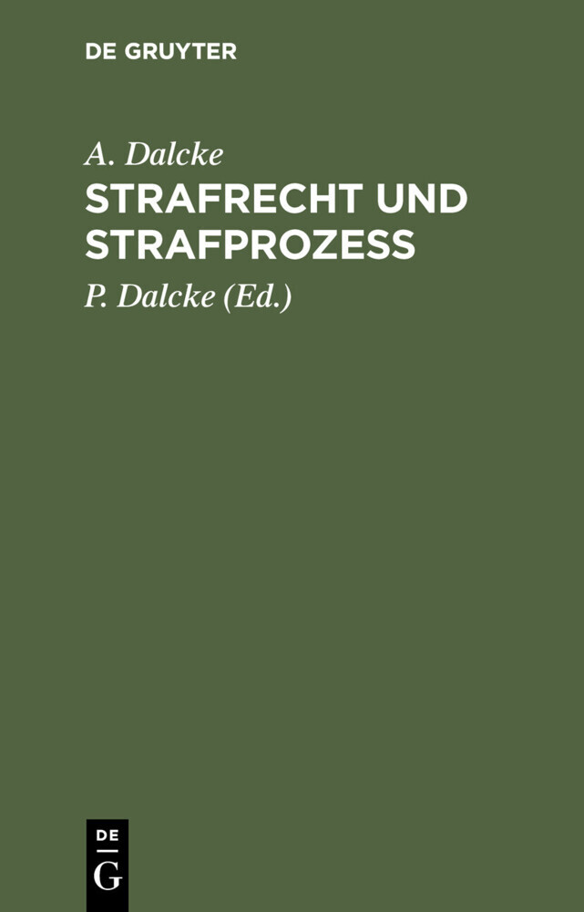 Strafrecht und Strafprozess main product photo