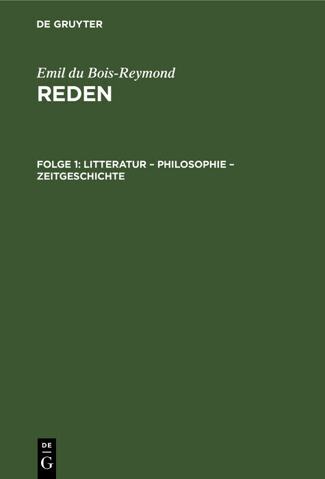Litteratur - Philosophie - Zeitgeschichte main product photo