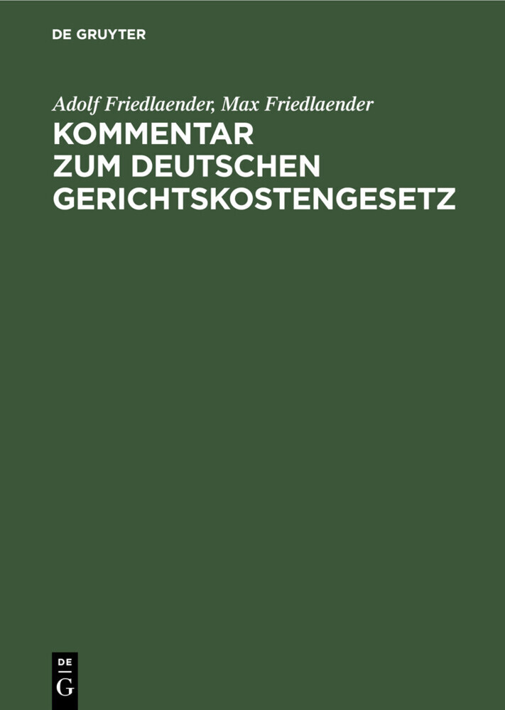 Kommentar zum Deutschen Gerichtskostengesetz main product photo