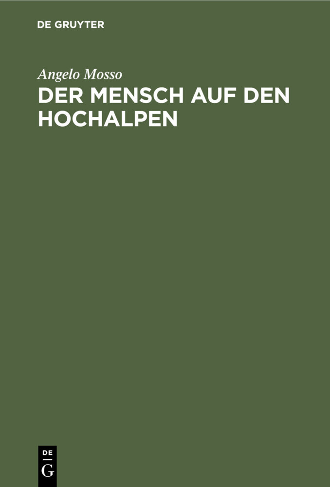 Der Mensch auf den Hochalpen main product photo