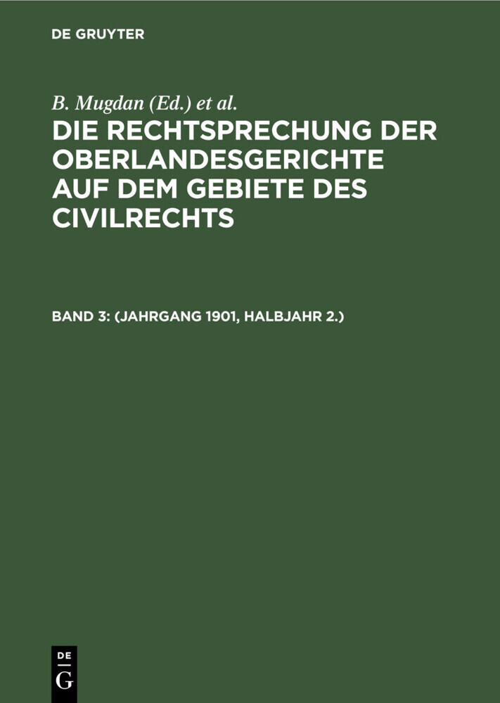 (Jahrgang 1901, Halbjahr 2.) main product photo